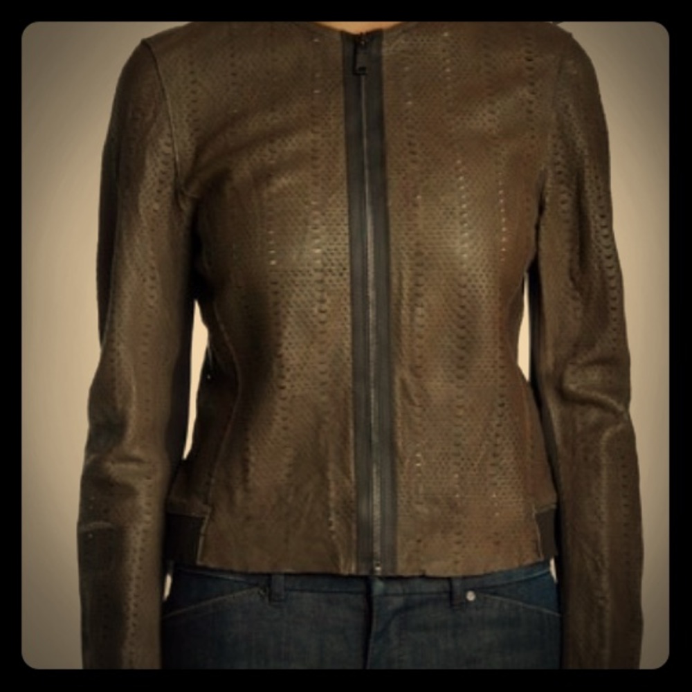 Elie Tahari Leather Jacket